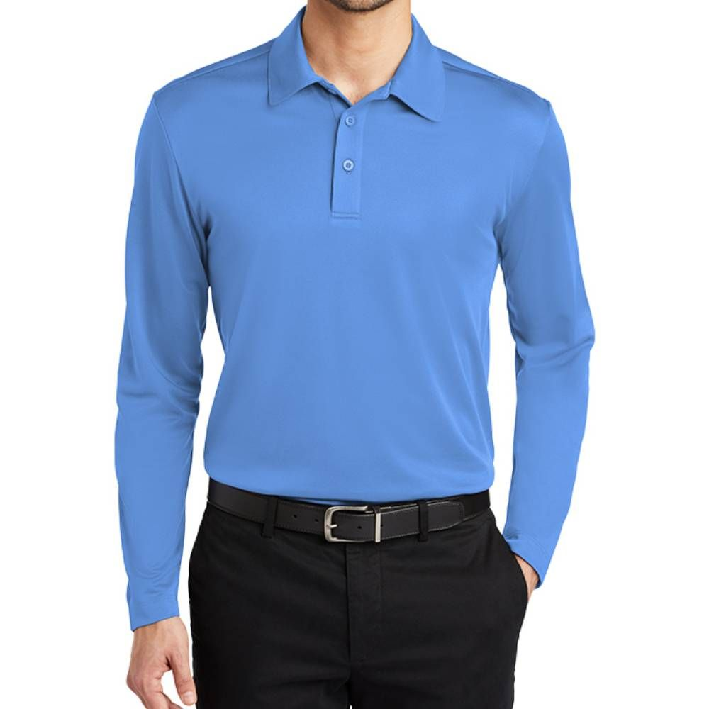 Port Authority Silk Touch Performance Long Sleeve Polo