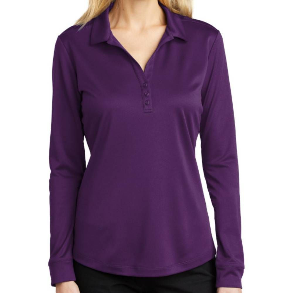 Port Authority Women's Silk Touch Performance Long Sleeve Polo