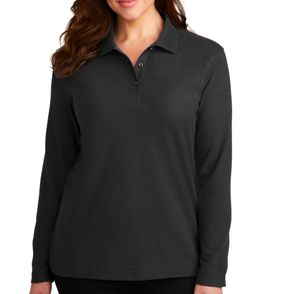 Port Authonty Women's Silk Touch Long Sleeve Polo