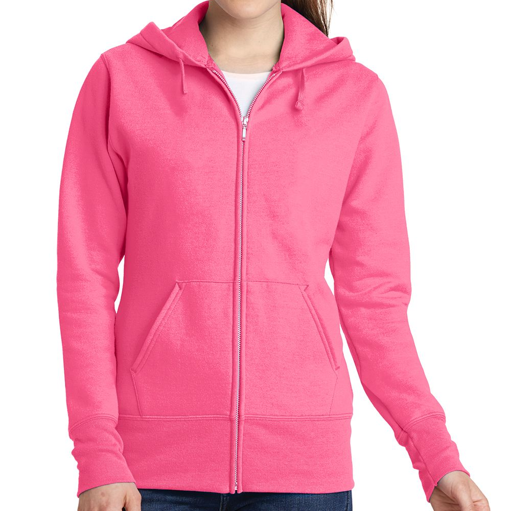 Port & Company Women's Core Fleece ZIP Up Hoodle
