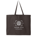 Q-Tees Jumbo Canvas Tote Bag