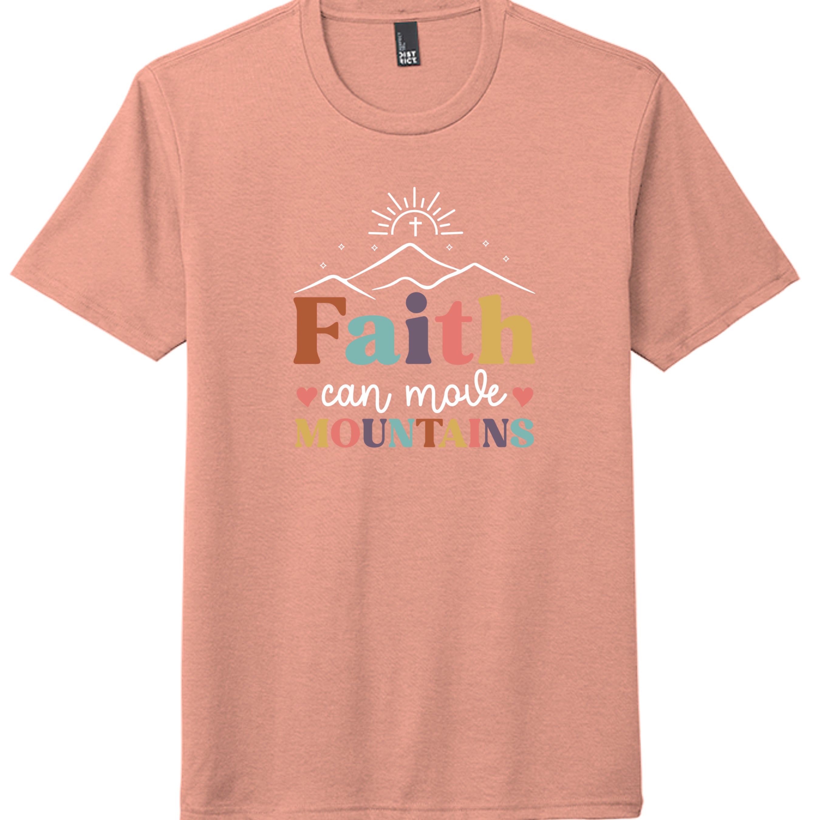 Heathered Dusty Peach - DM130 - FRONT