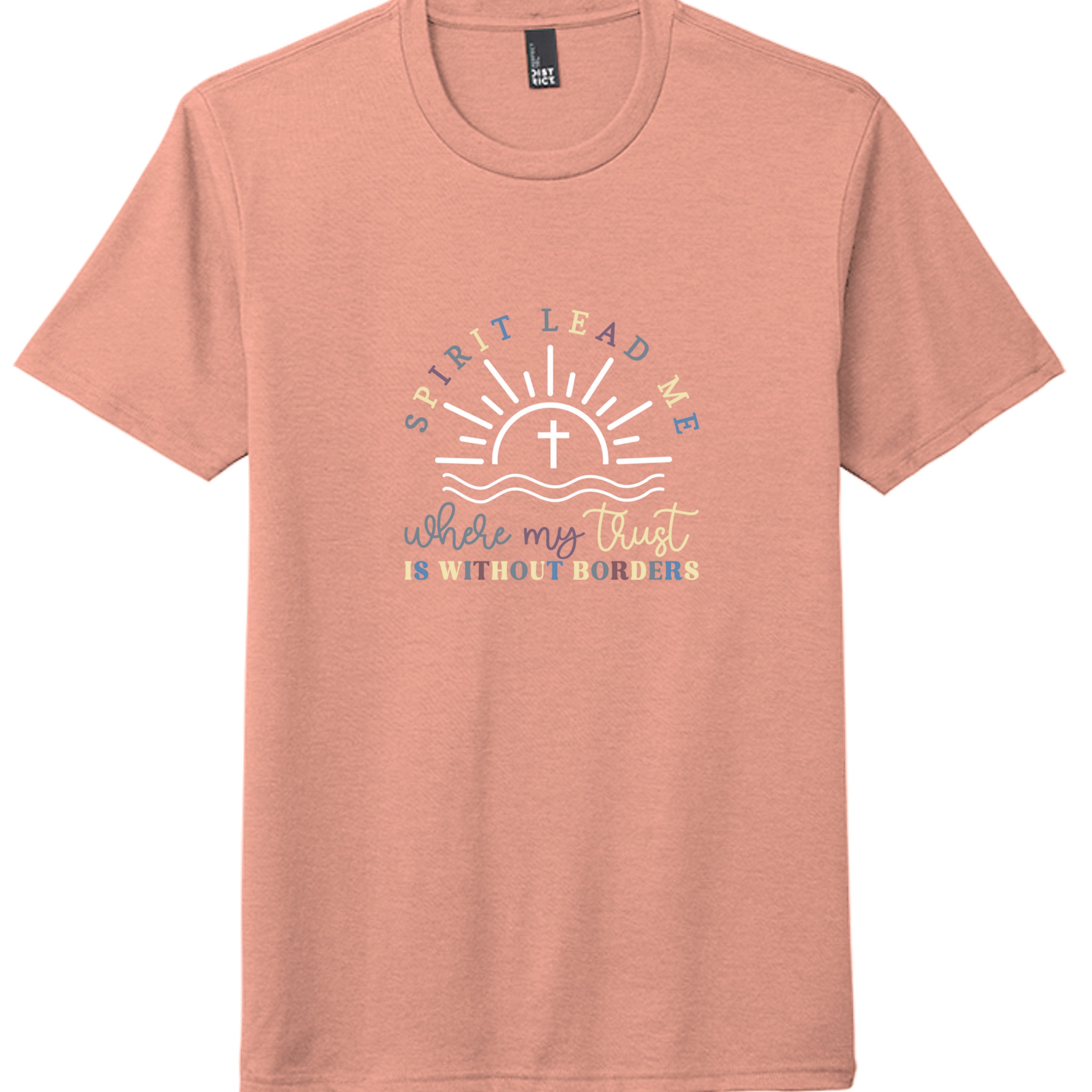 Heathered Dusty Peach - DM130 - FRONT